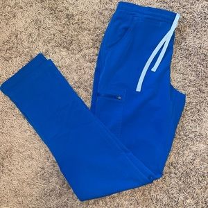 Royal blue figs scrub pants